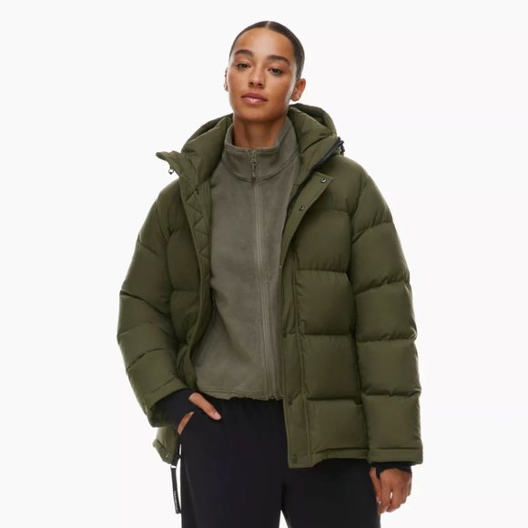 Aritzia Jackets & Blazers - Aritzia The Super Puff™ cliMATTE down puffer jacket Olive green women's size XL